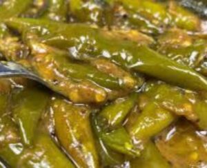 பச்சை மிளகாய் புளி கொஜ்ஜு