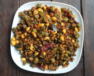 வெண்டைக்காய் நட்ஸ் பிரை வெண்டைக்காய் நட்ஸ் பிரை